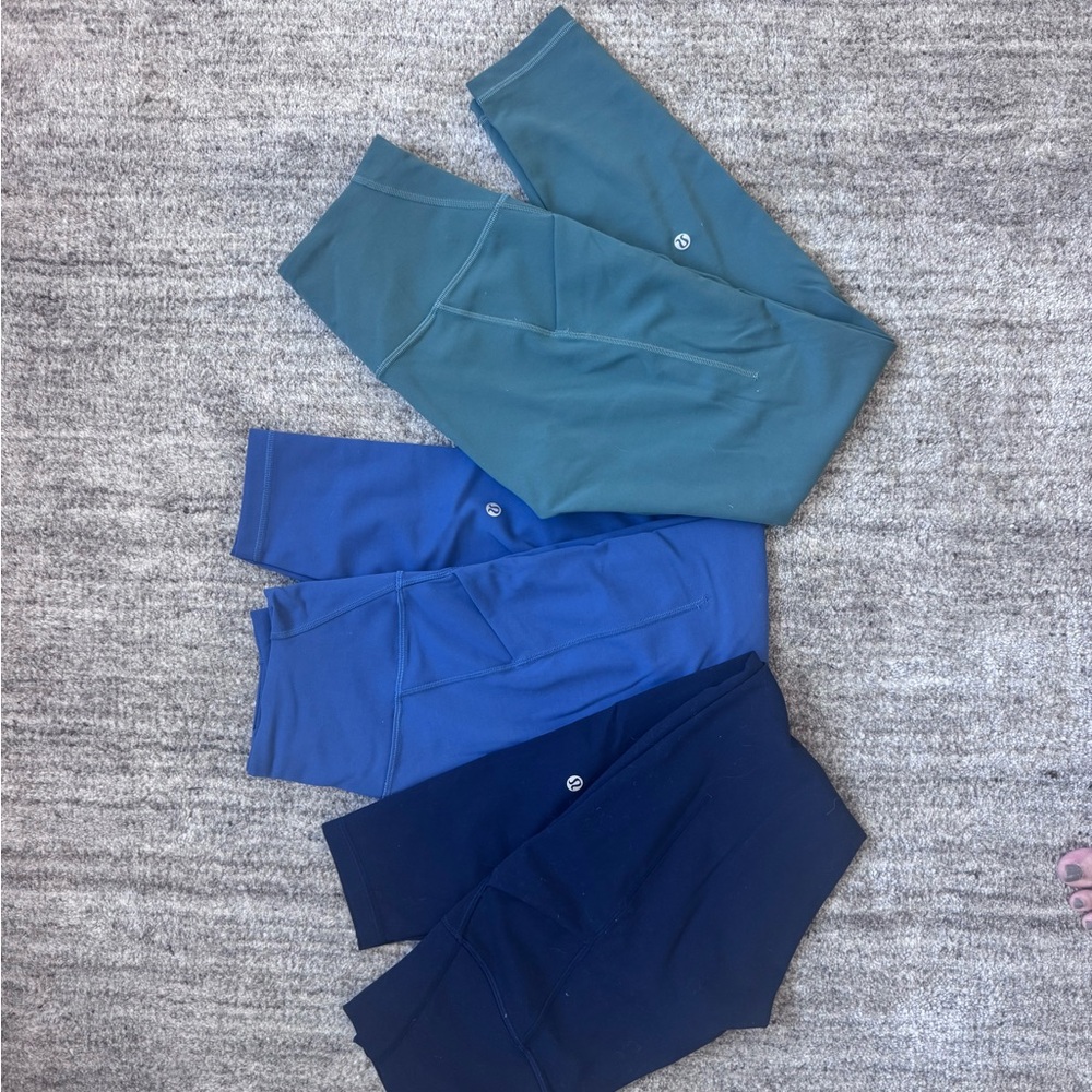 Lululemon Wunder Train w/ Pockets x3, sz 6